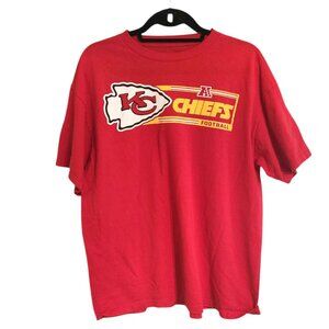 NFL Team Apparel Kansas City Chiefs Red T-Shirt Size Large
